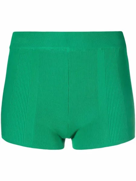 Jacquemus fine-knit fitted mini shorts