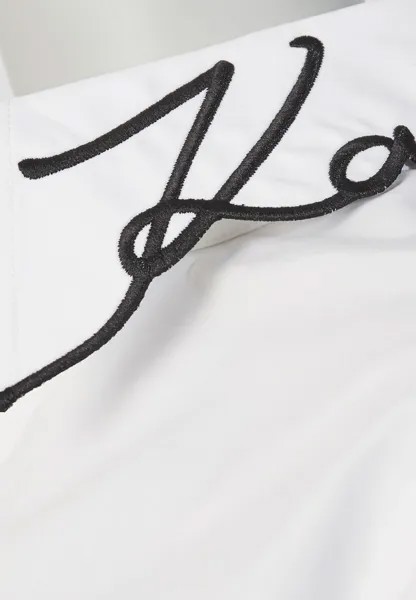 Блузка на пуговицах SIGNATURE COLLAR KARL LAGERFELD, белый