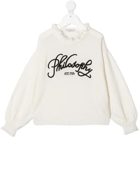 Philosophy Di Lorenzo Serafini Kids джемпер с вышитым логотипом