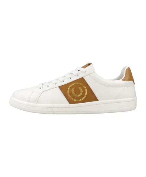 Кожаные кроссовки для стильных мужчин Fred Perry, белый
