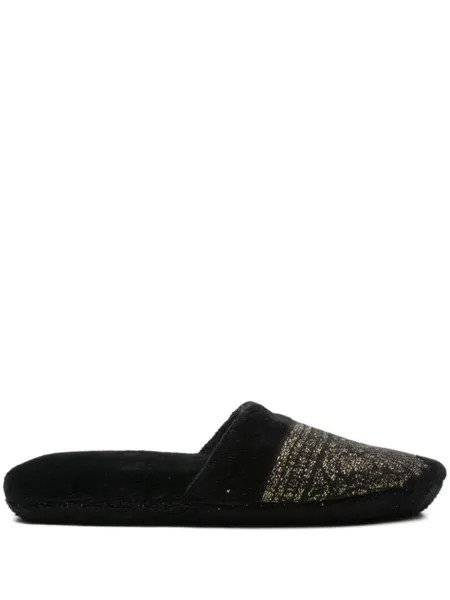 Versace слиперы Couple des Dieux, черный