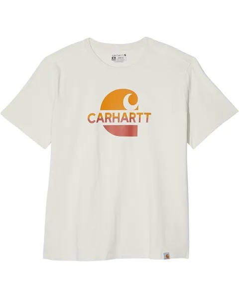 Футболка Carhartt Plus Size Loose Fit Heavyweight Faded C Graphic Short Sleeve T-Shirt, цвет Malt