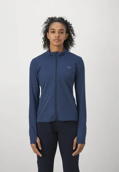 Куртка для тренировок SPACE DYE JACKET New Balance, цвет navy heather