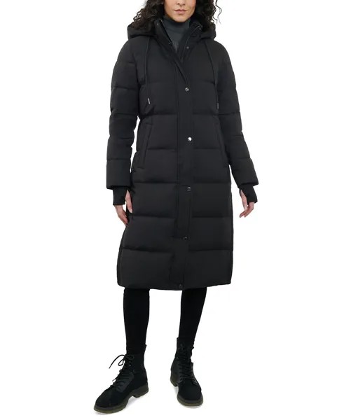 Женский пуховик с капюшоном Michael Kors, черный