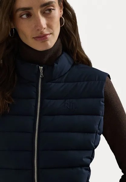 Жилет QUILTED MOCKNECK VEST Ralph Lauren, темно-синий