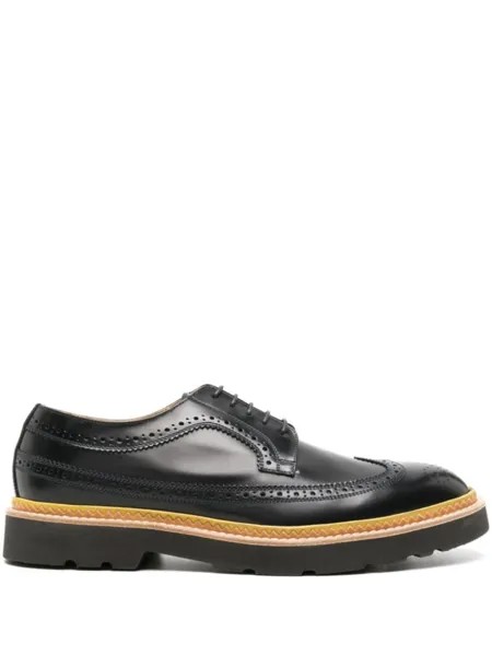 Paul Smith туфли на шнуровке с перфорацией, синий