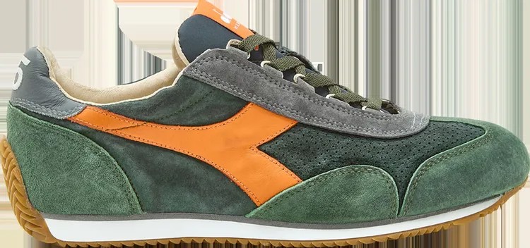 Кроссовки Equipe Suede SW Green Night Orange, зеленый