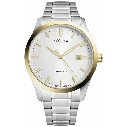 Наручные часы Adriatica Automatic Adriatica Мужские наручные часы Adriatica A8277.2113A, белый