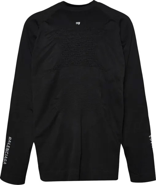 Футболка Balenciaga Oversized Athletic Energy Accumulator Tee 'Black', черный