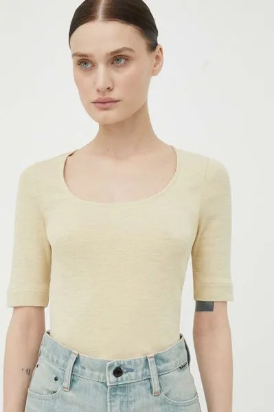 Футболка G-Star Raw, бежевый