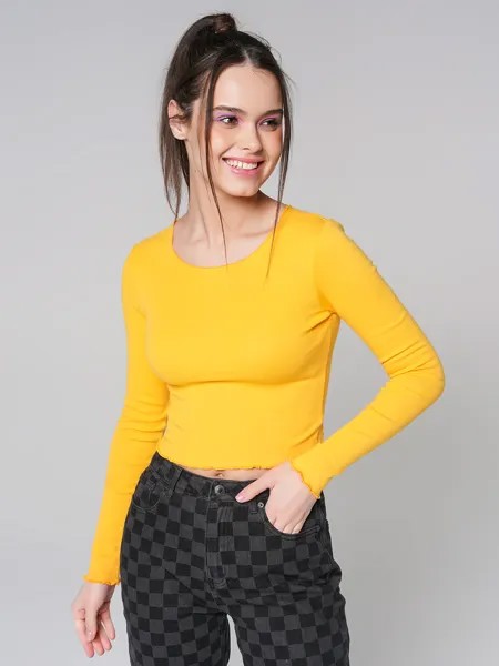 Лонгслив женский ТВОЕ 77456 желтый XS