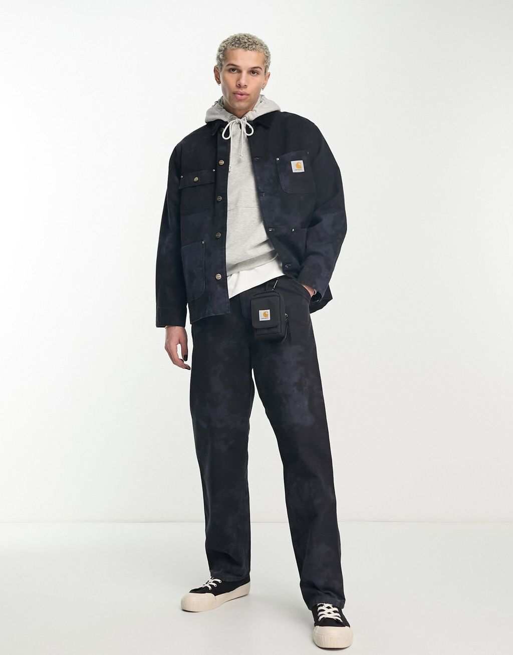 Черная крашеная куртка Carhartt WIP OG