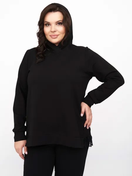 Худи женское ARTESSA DG05602BLK01 черное 60-62 RU