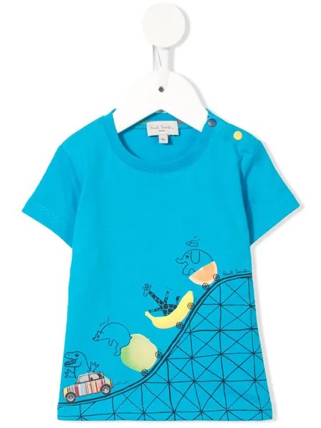 Paul Smith Junior футболка Rollercoaster с графичным принтом