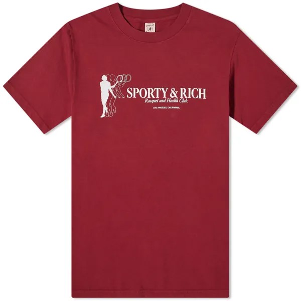 Футболка Sporty & Rich Tennis Club, темно-красный