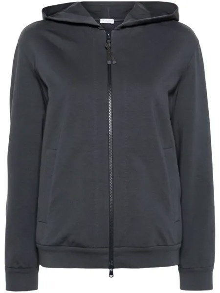 Brunello Cucinelli худи на молнии, синий