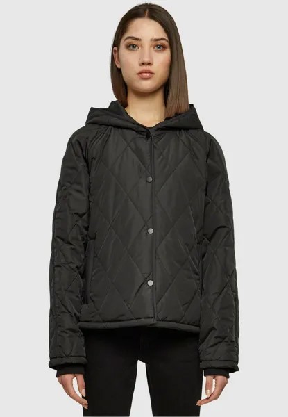 Куртка межсезонная Diamond Quilted Hooded Urban Classics, черный