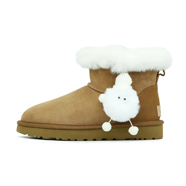CLASSIC MINI Зимние ботинки женские каштановые Ugg