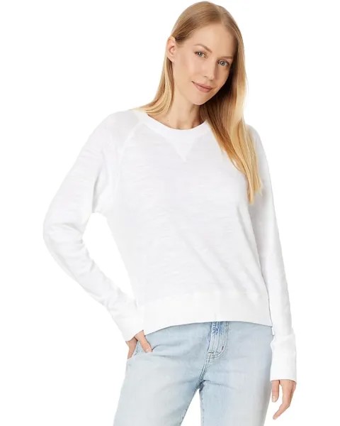 Свитер Faherty Sunwashed Slub Crewneck, белый