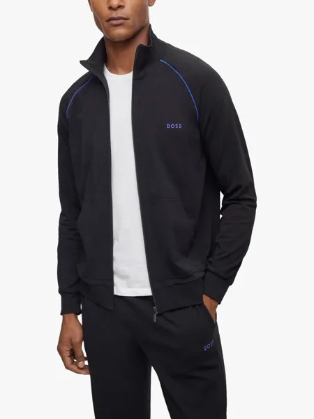 Толстовка BOSS Mix & Match на молнии спереди HUGO BOSS, черный/синий