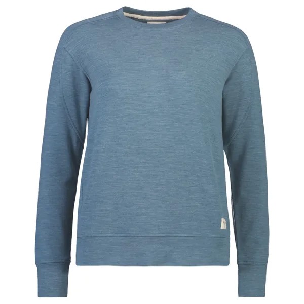 Свитер из мериноса Mons Royale Women's Covert Lite Crew, цвет Smokey Blue