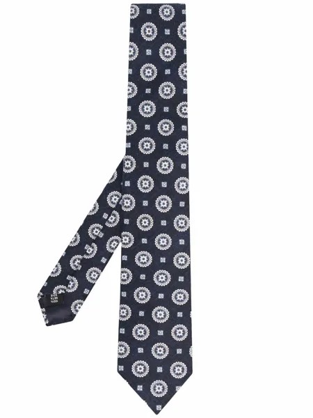 Tagliatore шелковый галстук с геометричным принтом