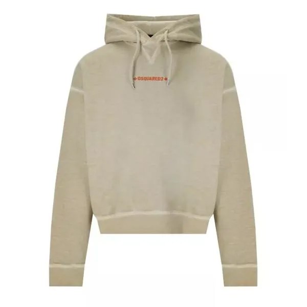 Футболка cipro fit beige hoodie Dsquared2, бежевый