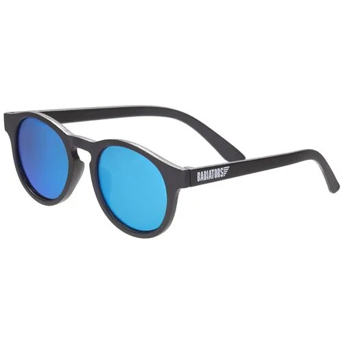 Солнцезащитные очки Babiators, круглые, гибкая оправа/дужки, поляризационные, бирюзовый