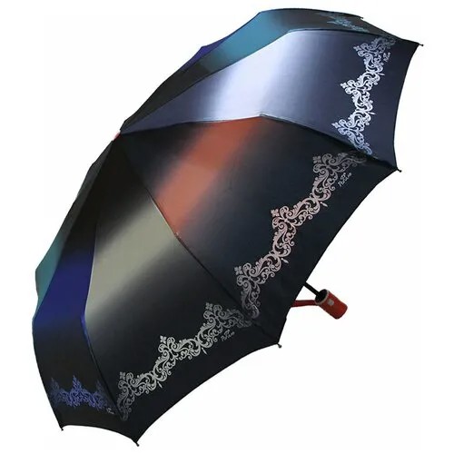 Зонт женский автомат, зонтик взрослый складной антиветер 1275/голубой