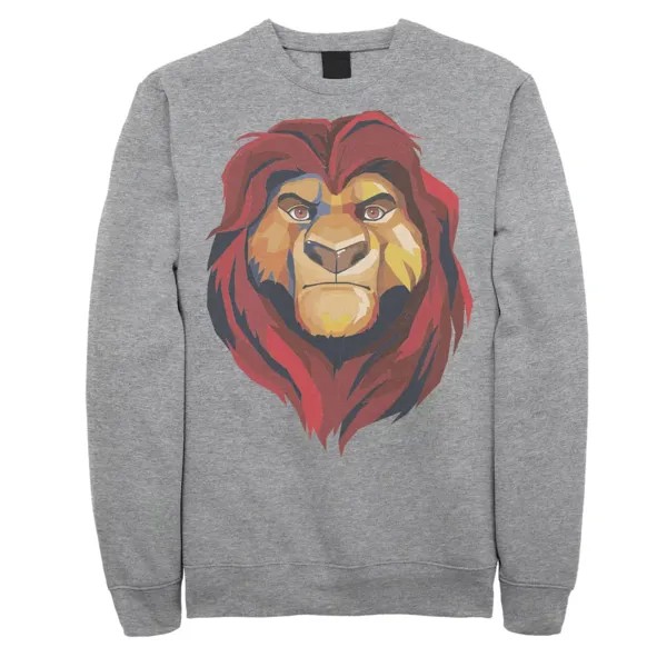 Мужской свитшот с геометрическим рисунком The Lion King Mufasa Disney