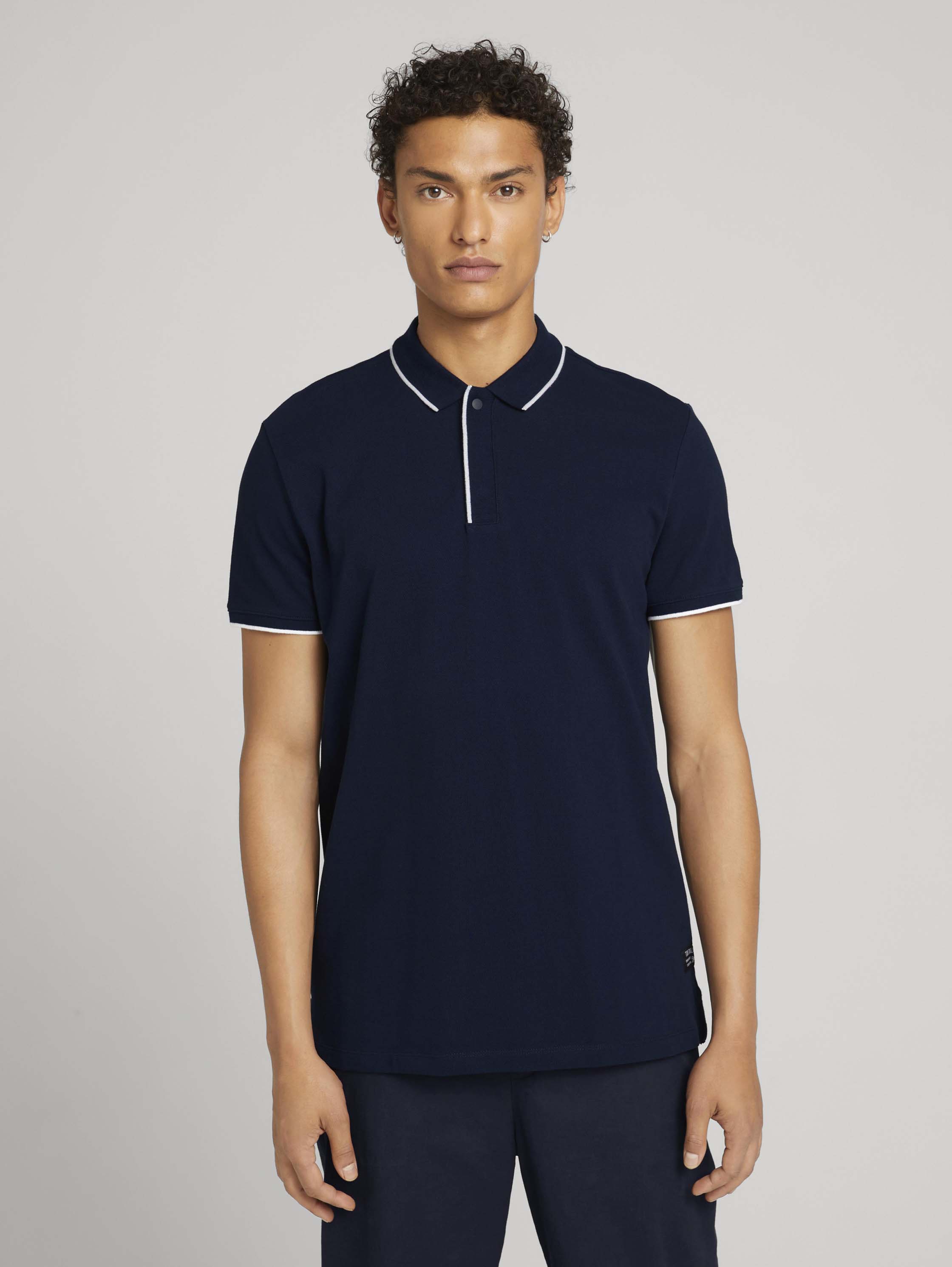 Футболка-поло мужская TOM TAILOR 1026949 синяя XL