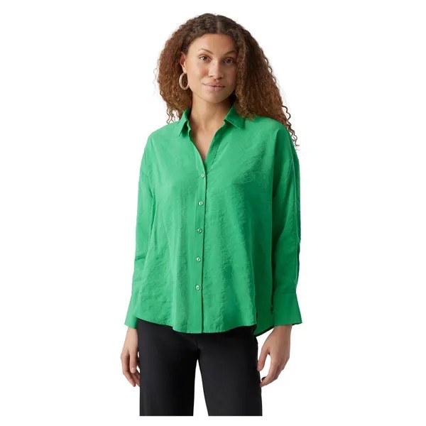 Рубашка с длинным рукавом Vero Moda Queeny Oversize, зеленый
