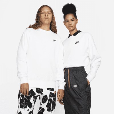 Футболка Nike Sportswear Club Fleece, белый/черный