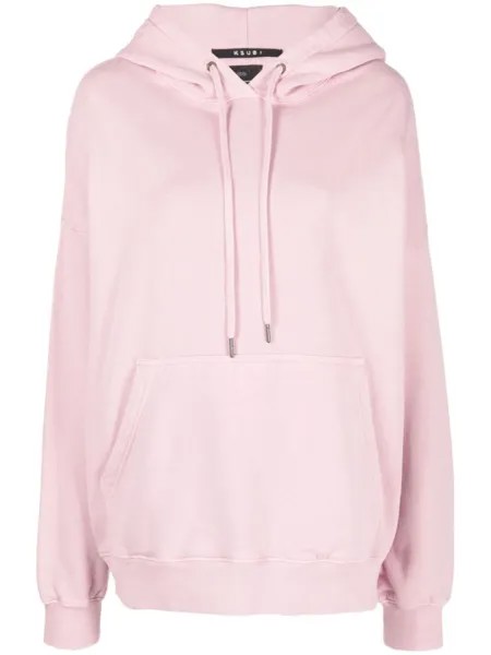 Ksubi худи Boyfriend с отделкой в рубчик, розовый
