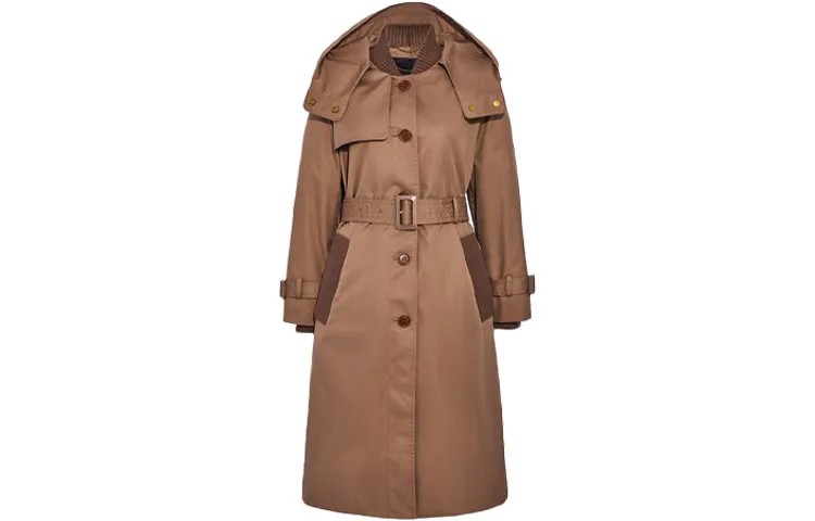 Женский тренч COACH, цвет Brown