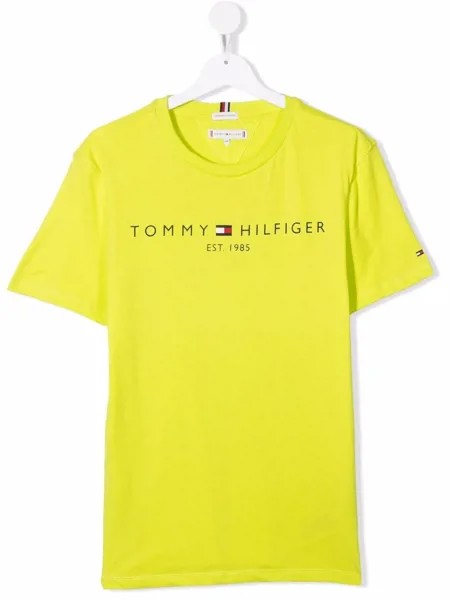 Tommy Hilfiger Junior футболка из органического хлопка с логотипом