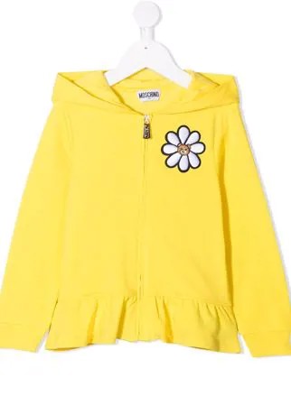 Moschino Kids худи с принтом Teddy Bear и оборками