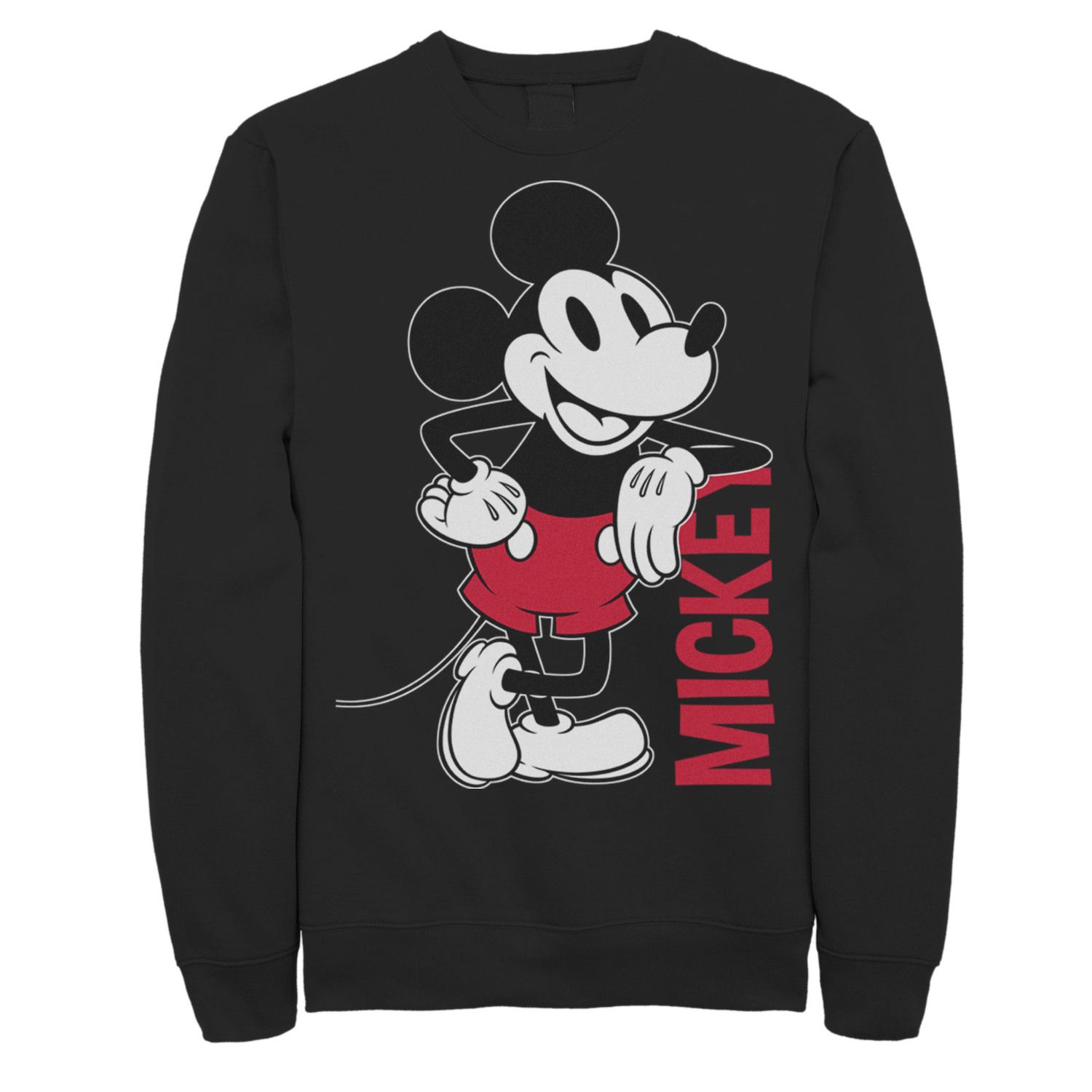 Мужская винтажная толстовка с контуром Микки Мауса Disney Mickey Mouse