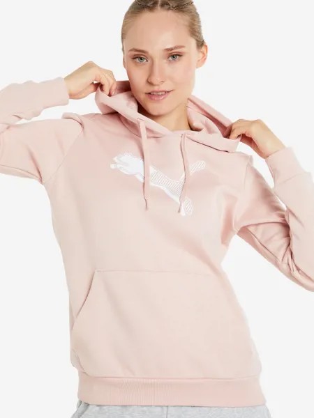 Худи женская PUMA Power Graphic, Бежевый