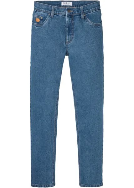 Джинсы эластичного кроя обычного кроя зауженные John Baner Jeanswear, синий