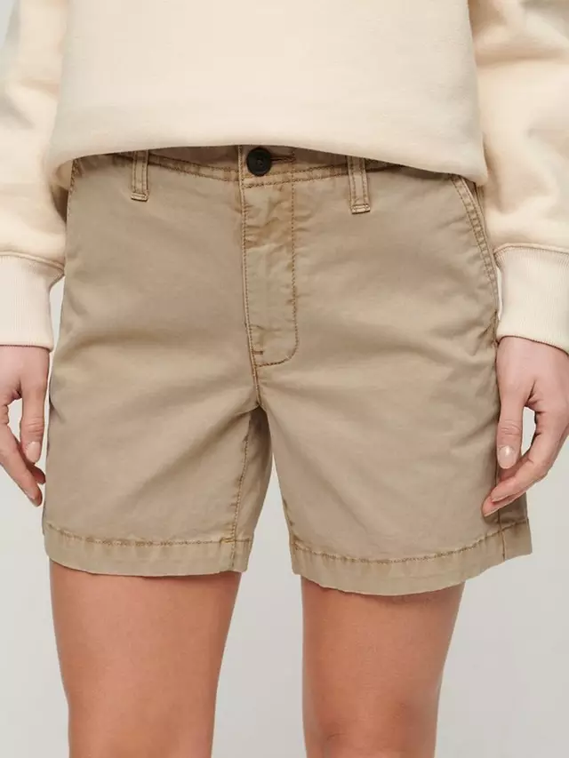 Шорты Superdry Classic Chino, цвет stonewash/brown