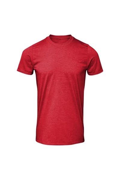 Мягкая футболка кольцевого прядения Gildan, красный