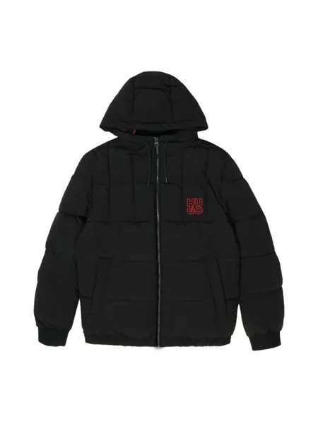 Пуховик regular fit Hugo, черный