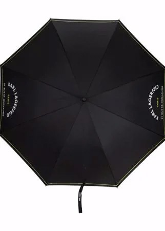 Karl Lagerfeld зонт с нашивкой-логотипом