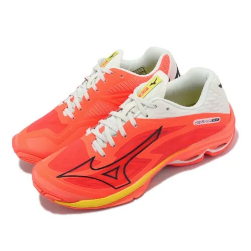 Mizuno Wave Lightning Z7 Белый Красный Мужская волейбольная спортивная обувь V1GA2200-02