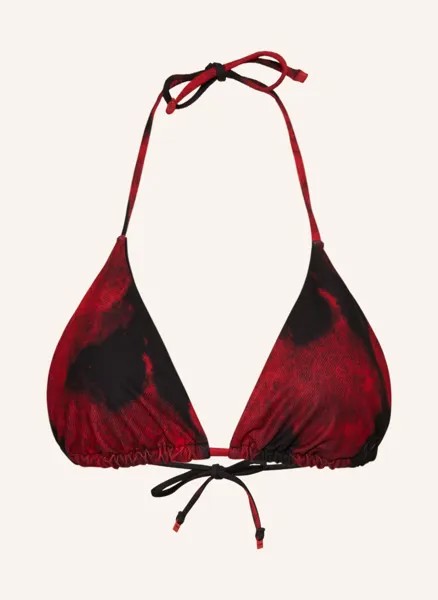 Топ бикини HUGO Triangel TIE DYE, красный