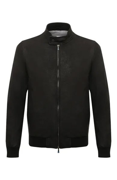 Кожаный бомбер Giampaolo