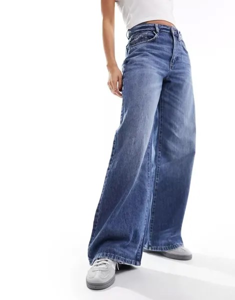 Темно-синие широкие джинсы Cotton On Relaxed Cotton:On