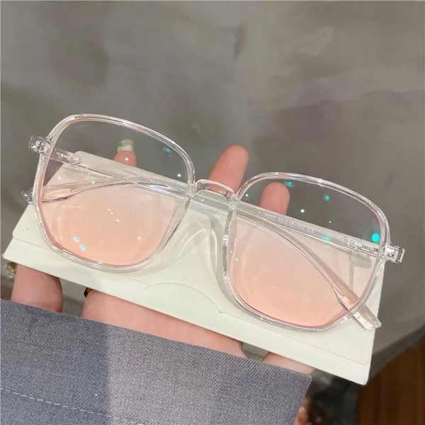 COLON Румяна Розовый Анти-синий Свет Анти-радиация Близорукие очки Женские ультра-легкие очки с большой рамкой Близорукие очки