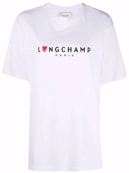 Longchamp футболка с логотипом
